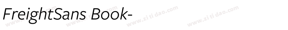 FreightSans Book字体转换